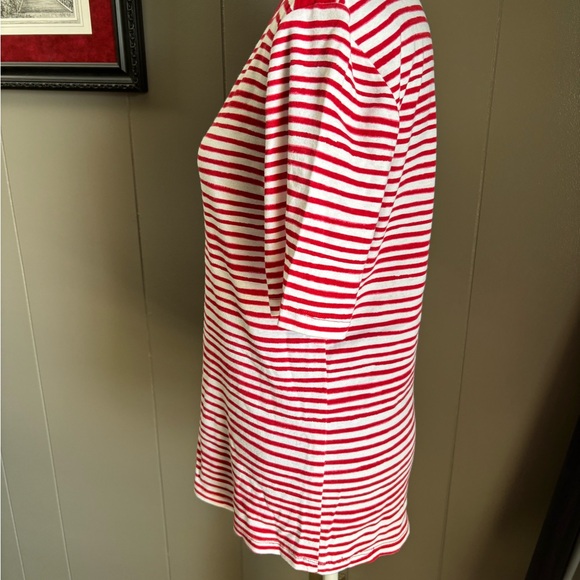 Kim Rogers Red and White Striped Top - Picture 4 of 10